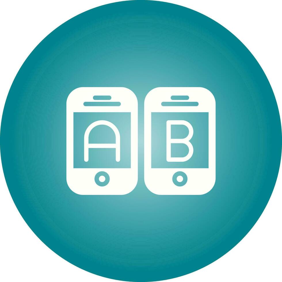 A B Testing Vector Icon