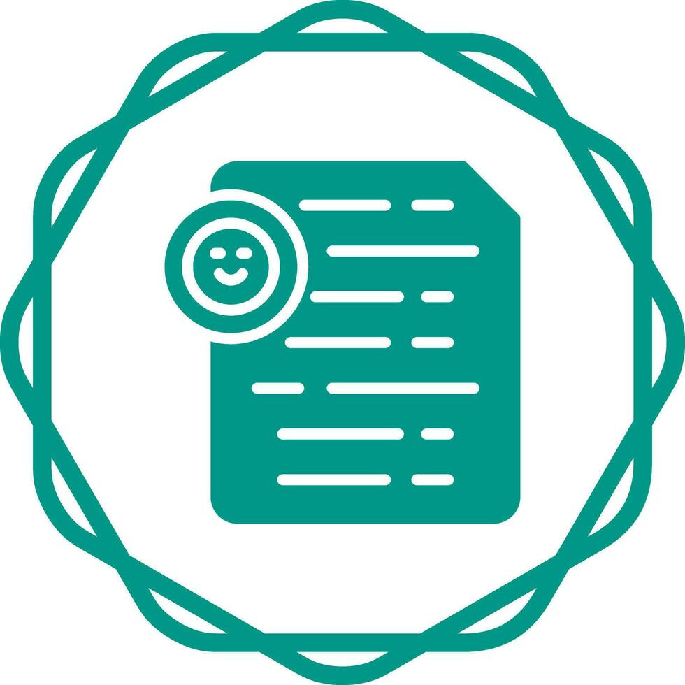 Document Insert Emoji Vector Icon