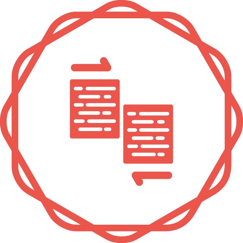 Document Merge Vector Icon