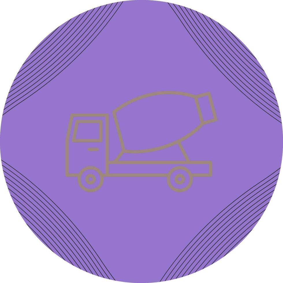 Cement Mixer Truck Vector Icon