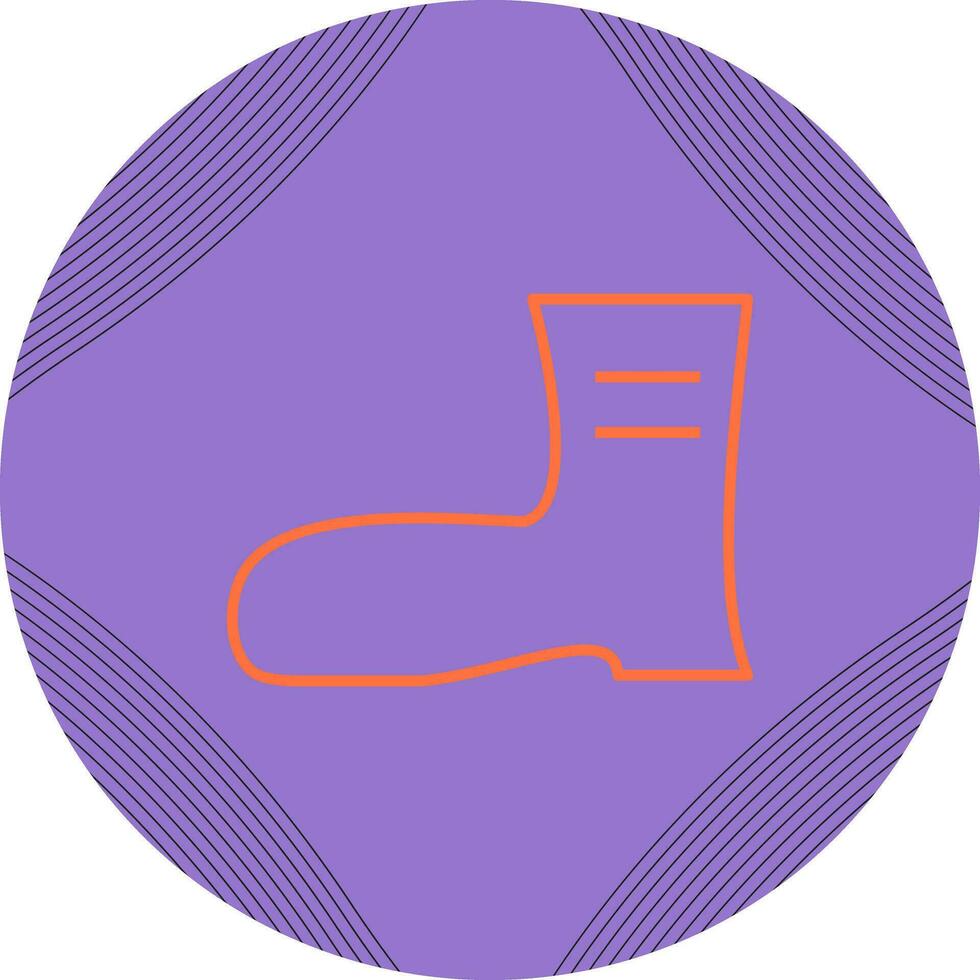 icono de vector de botas de construcción