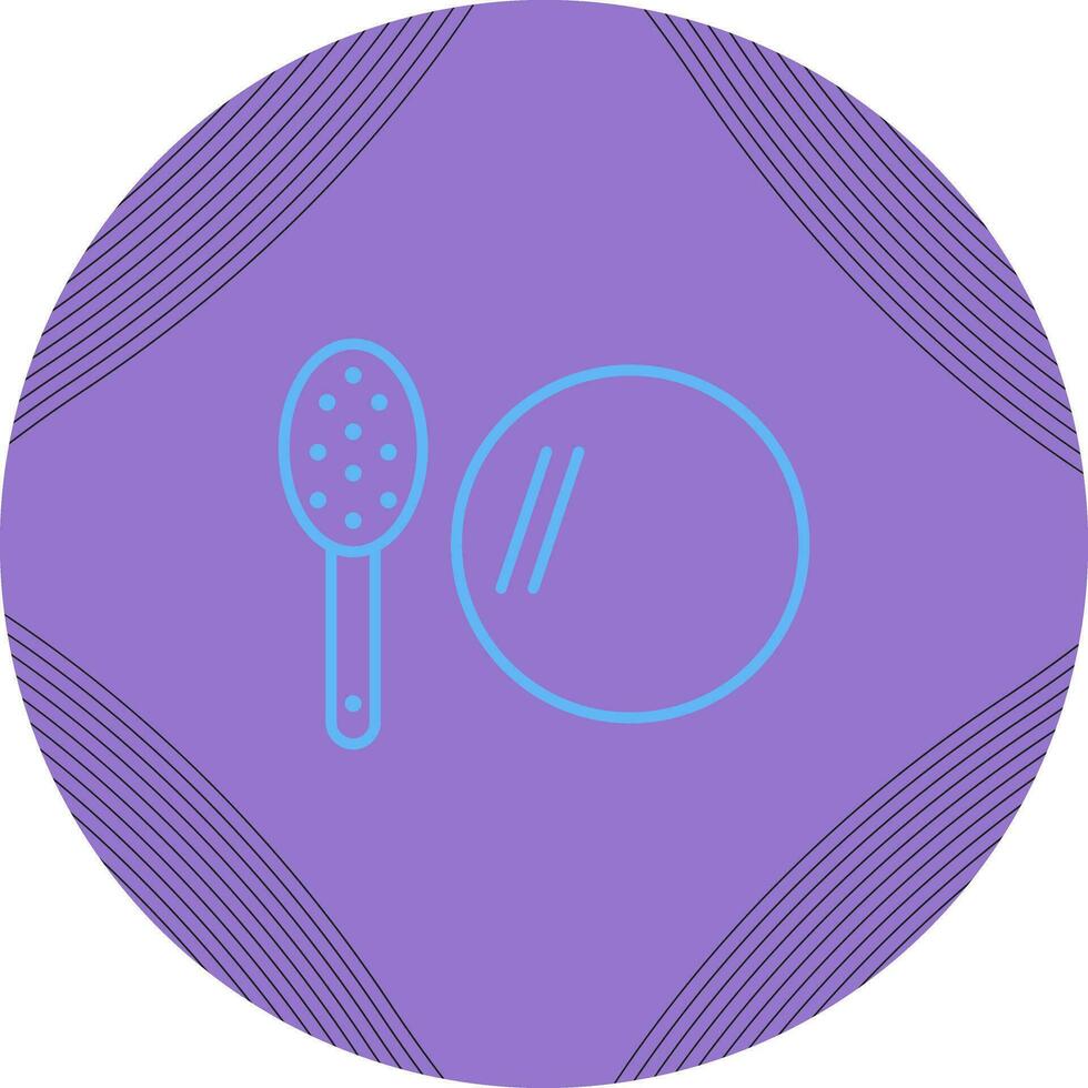 Brush and Mirror Vector Icon