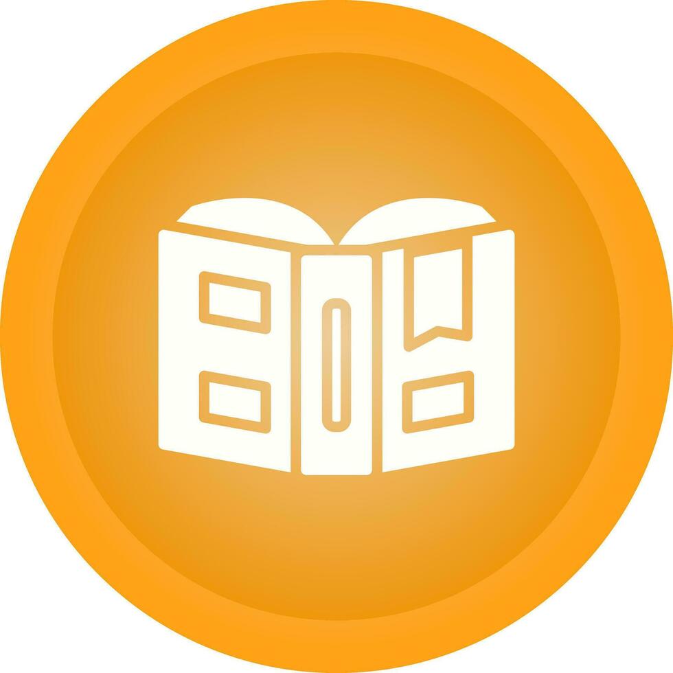 Open book with bookmark Vector Icon