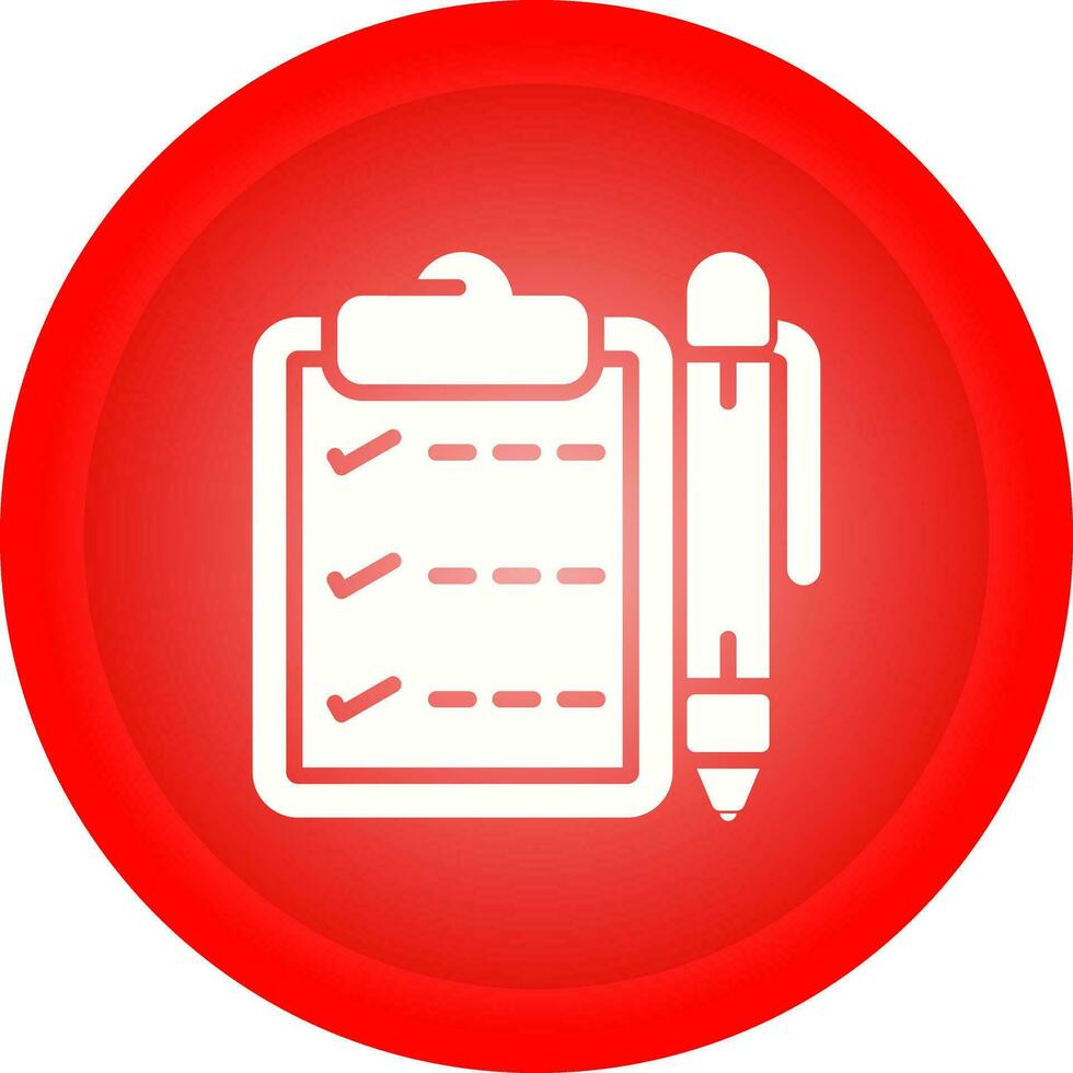 Notepad with pen Vector Icon
