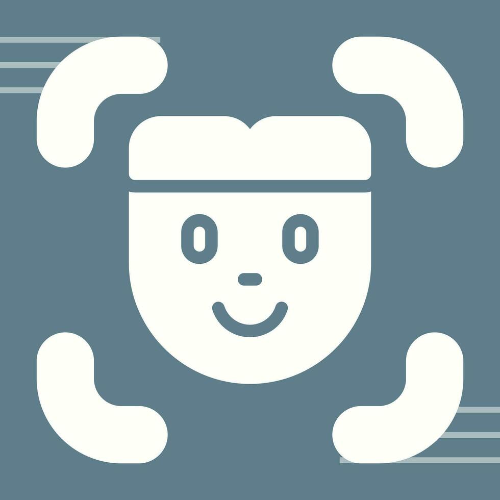 Facial Recognition Vector Icon