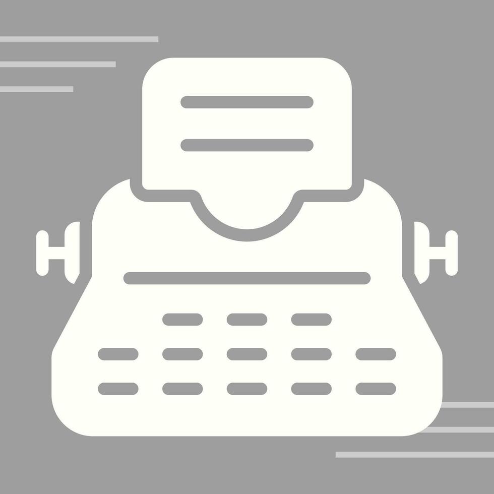 Typewriter Vector Icon