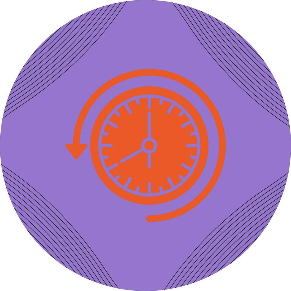 icono de vector de tiempo pasado