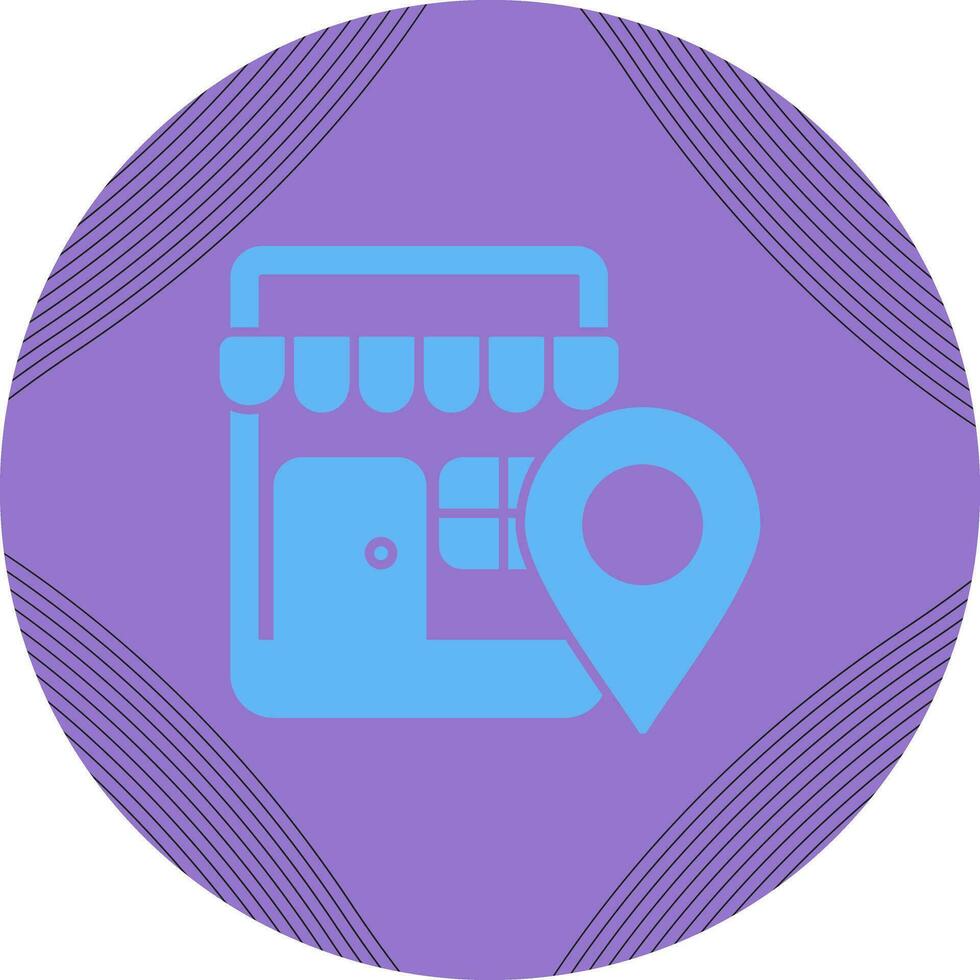 Shop Location Vector Icon