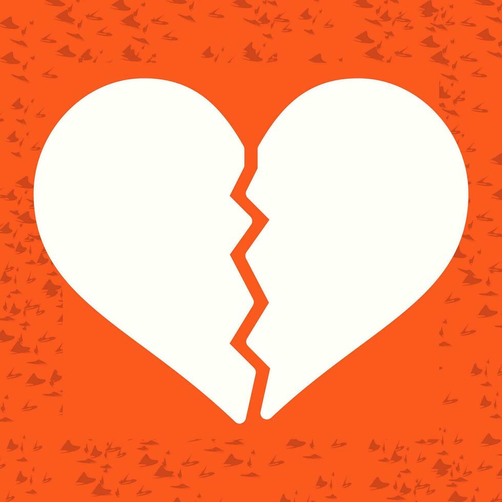 Broken Heart Vector Icon