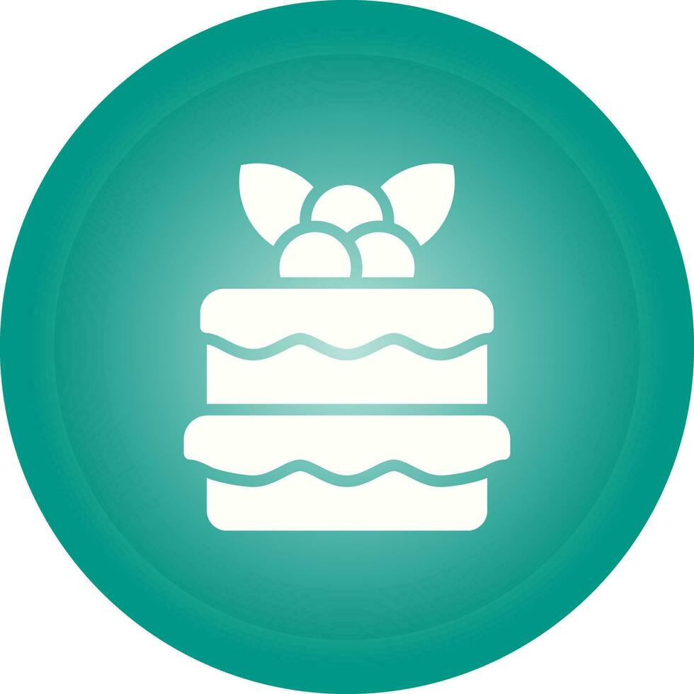 Red velvet cake Vector Icon