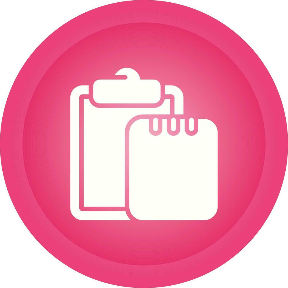 Task list with writing pad Vector Icon