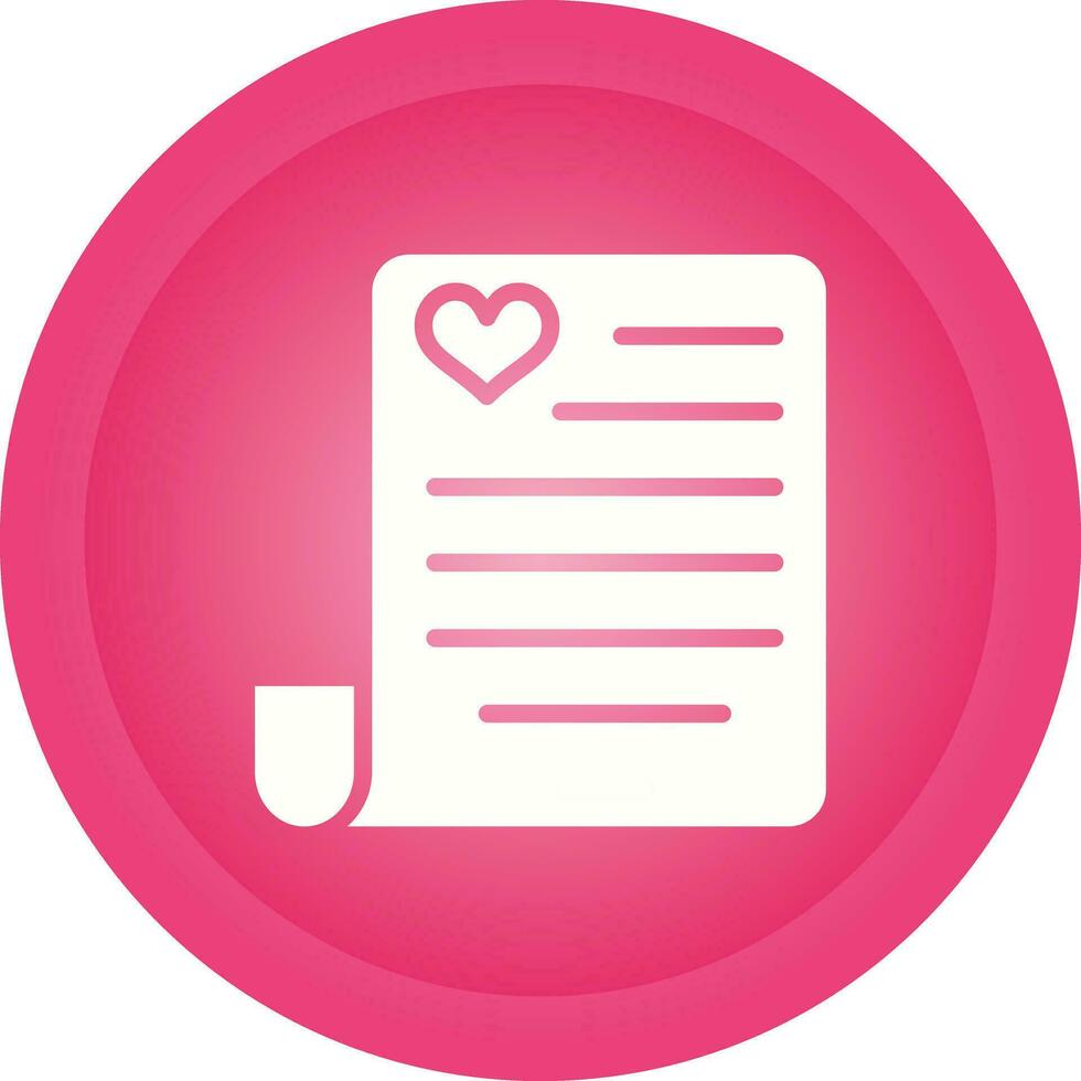 Love poem Vector Icon