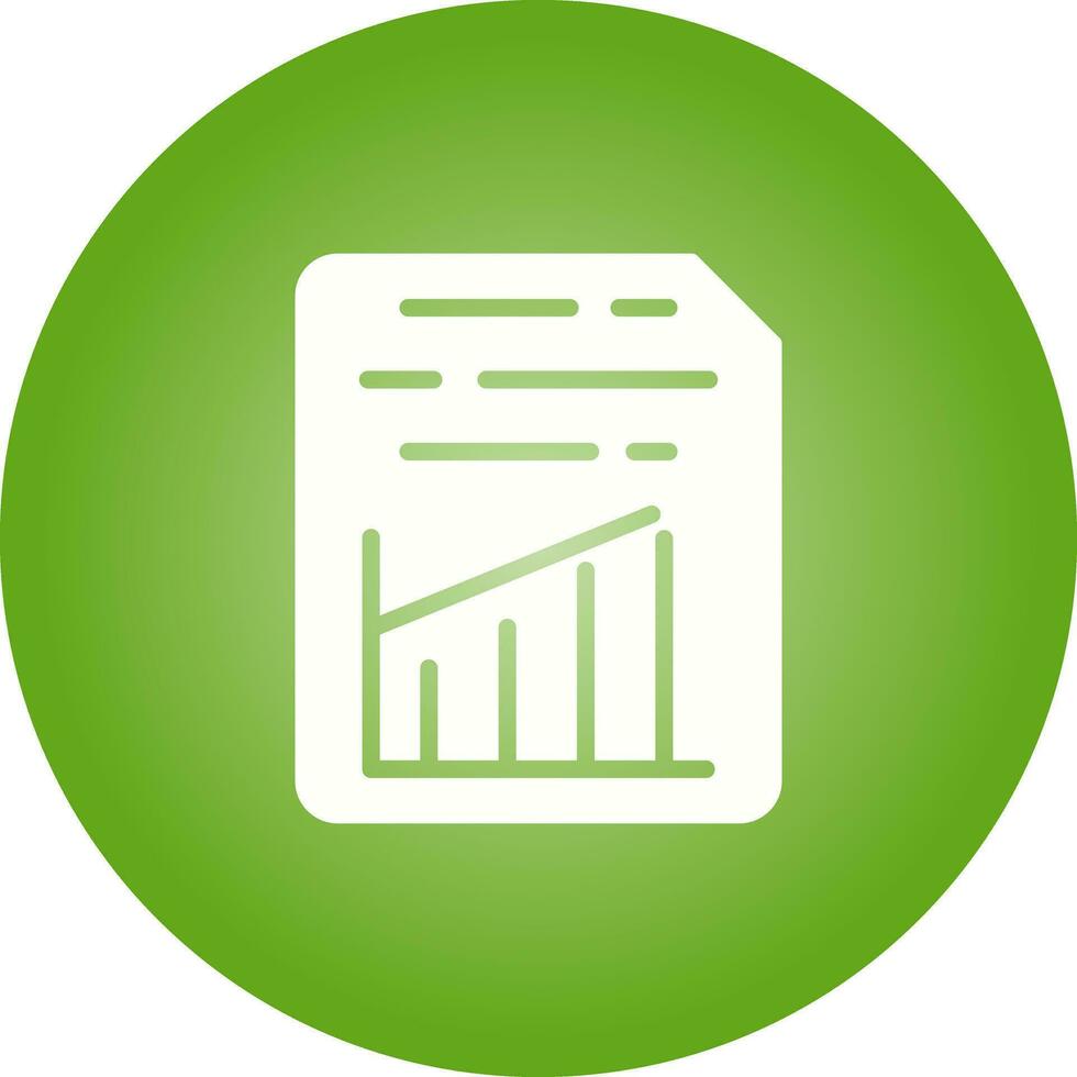 Document Insert Graph Vector Icon