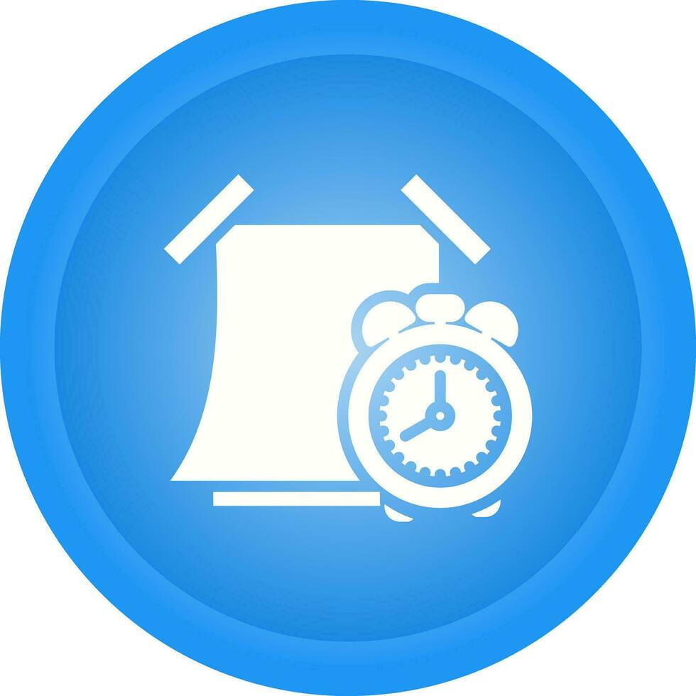 Sticky note with alarm clo Vector Icon