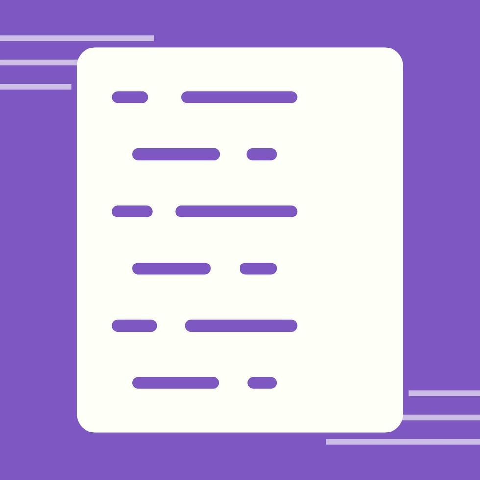 Document Align Left Vector Icon