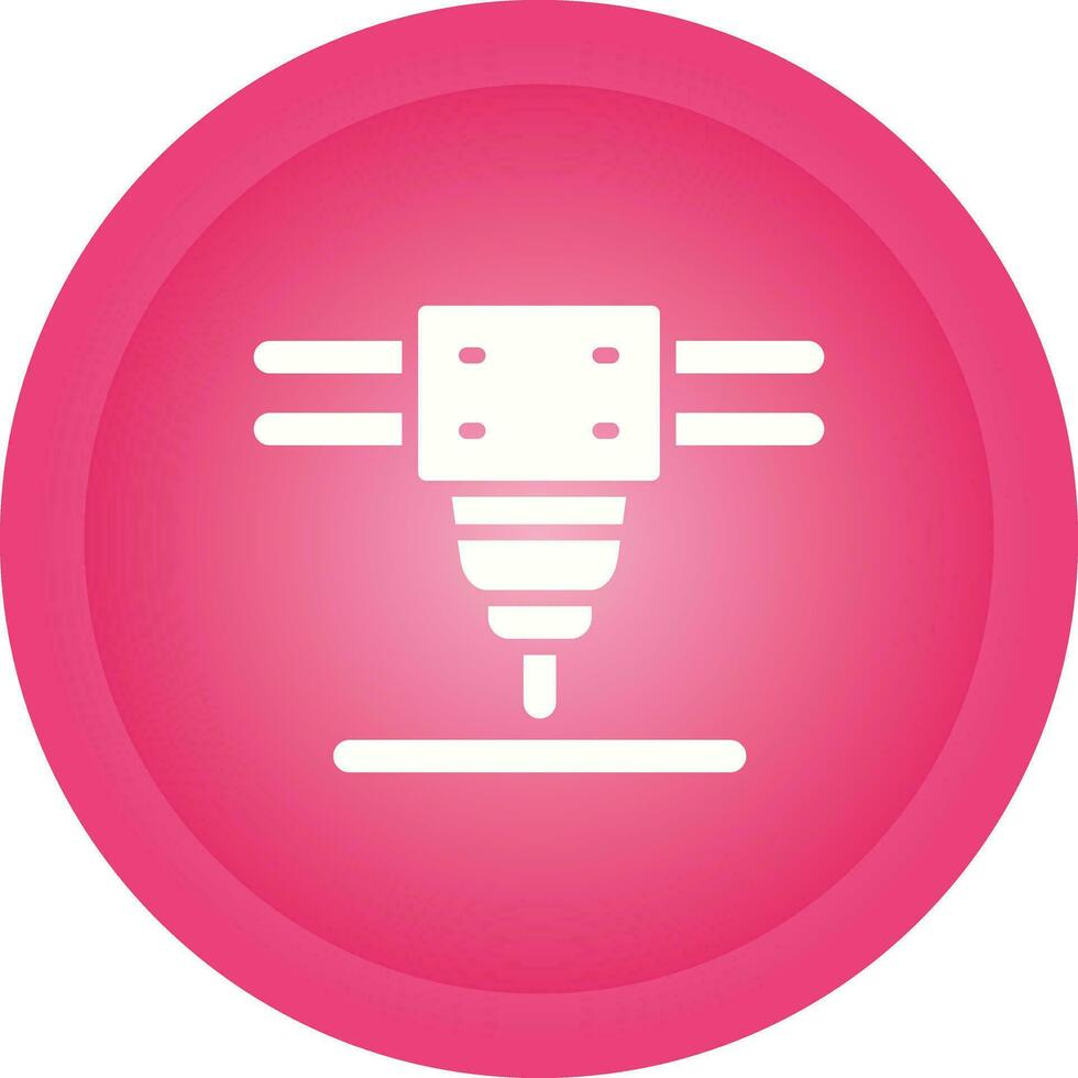 Laser Cutting Machine Vector Icon
