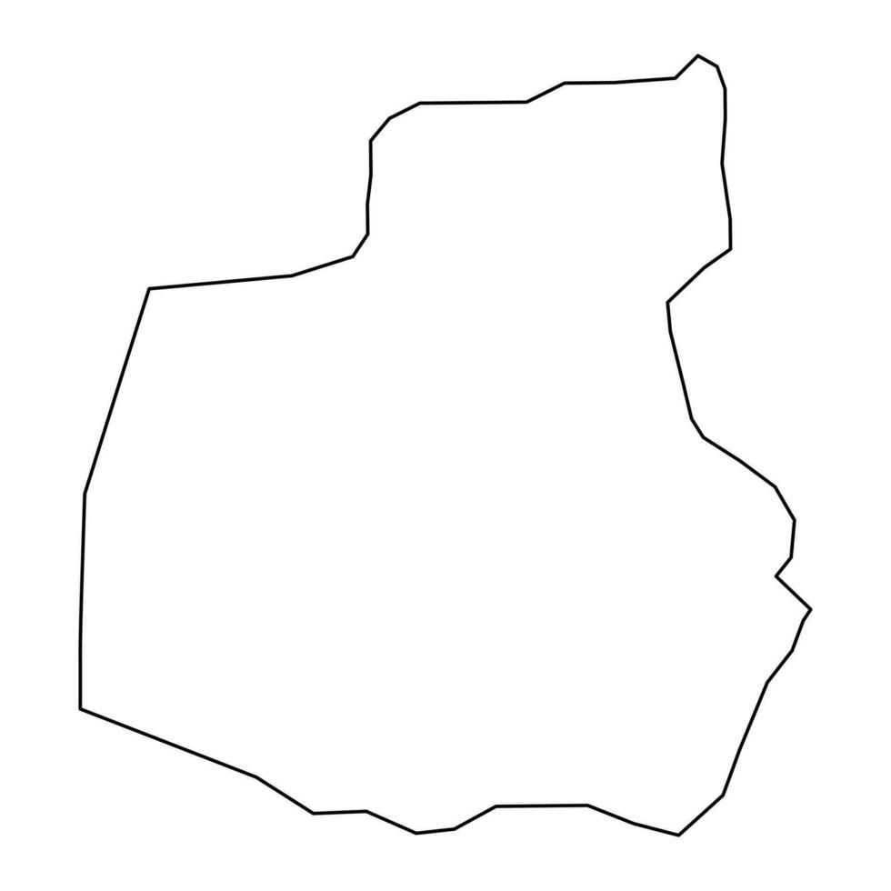 Madaba governorate map, administrative division of Jordan. vector