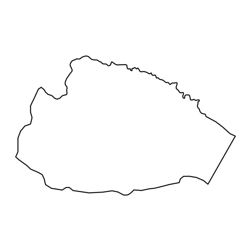 tafilá gobernación mapa, administrativo división de Jordán. vector