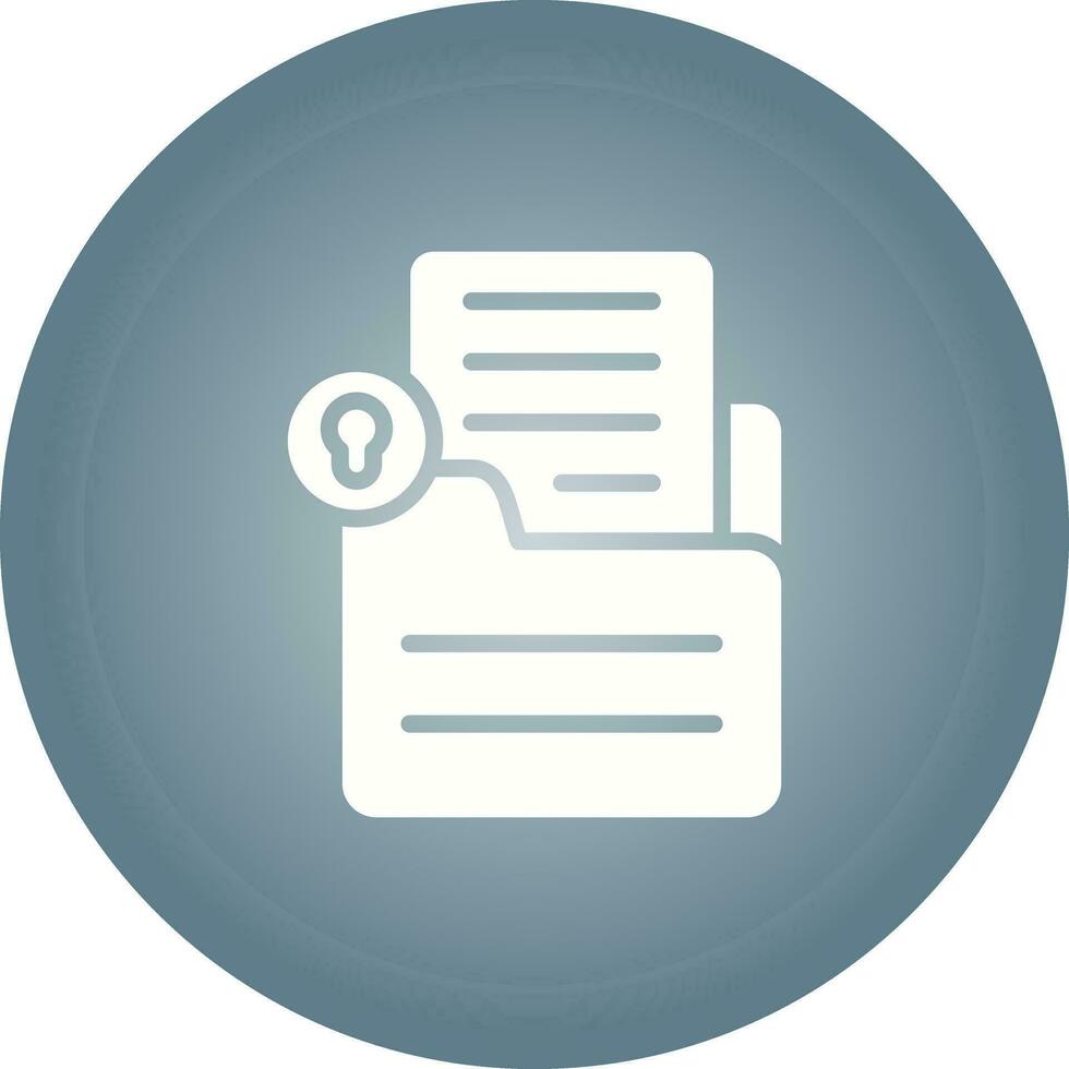 Document Lock Vector Icon