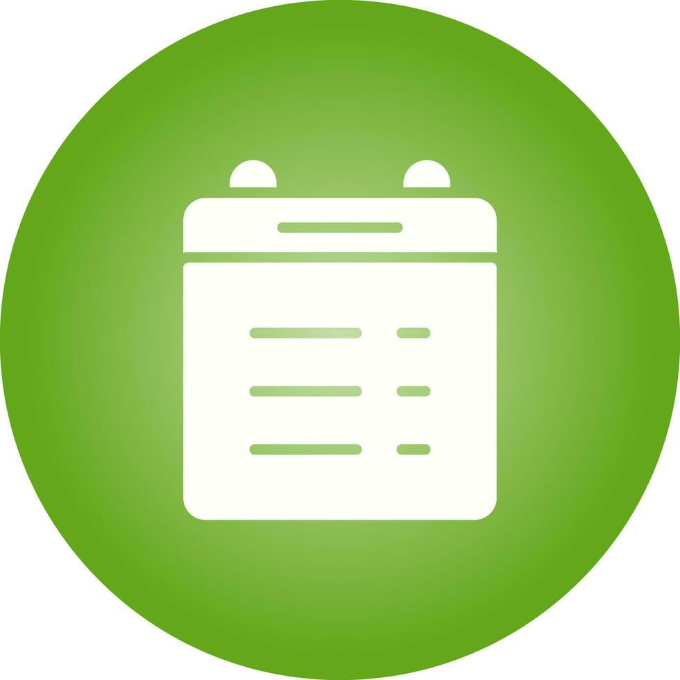 Calender Lines Vector Icon