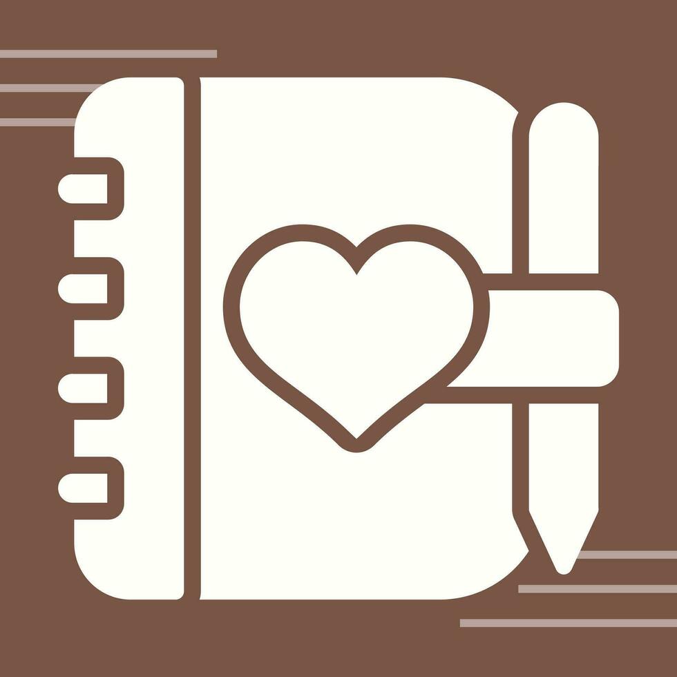 Love journal Vector Icon