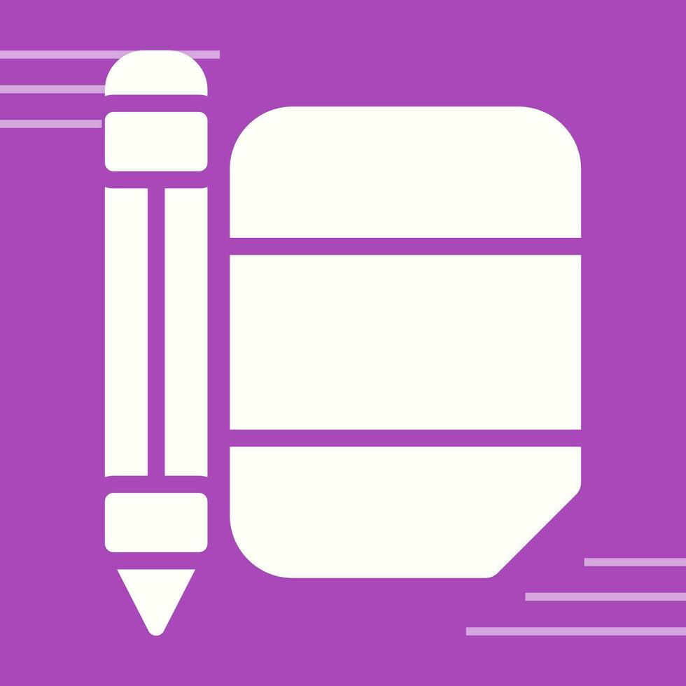 Eraser with pencil Vector Icon