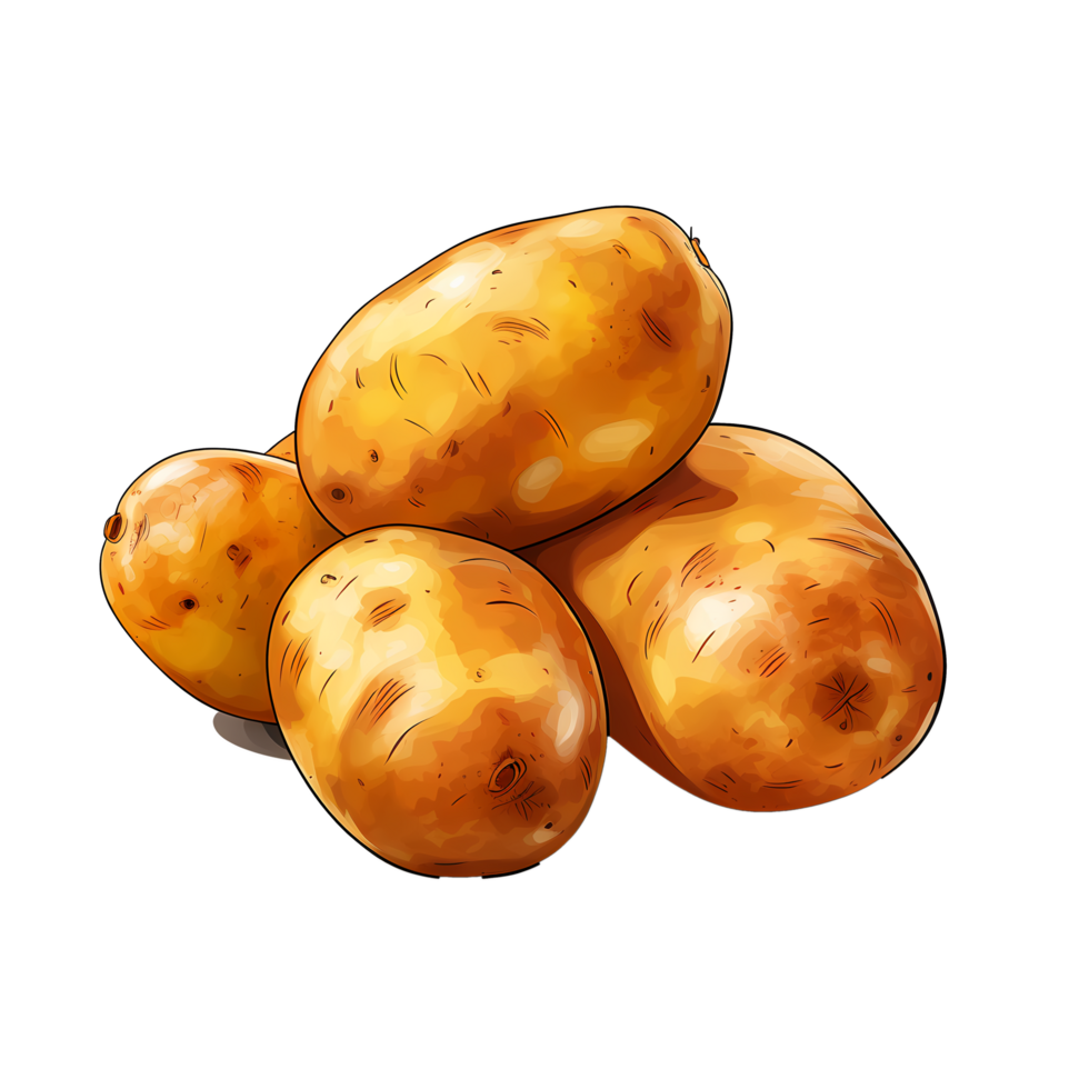 Captivating Hand Drawn Potato Sketch, Freshness in Cartoons, ai ...