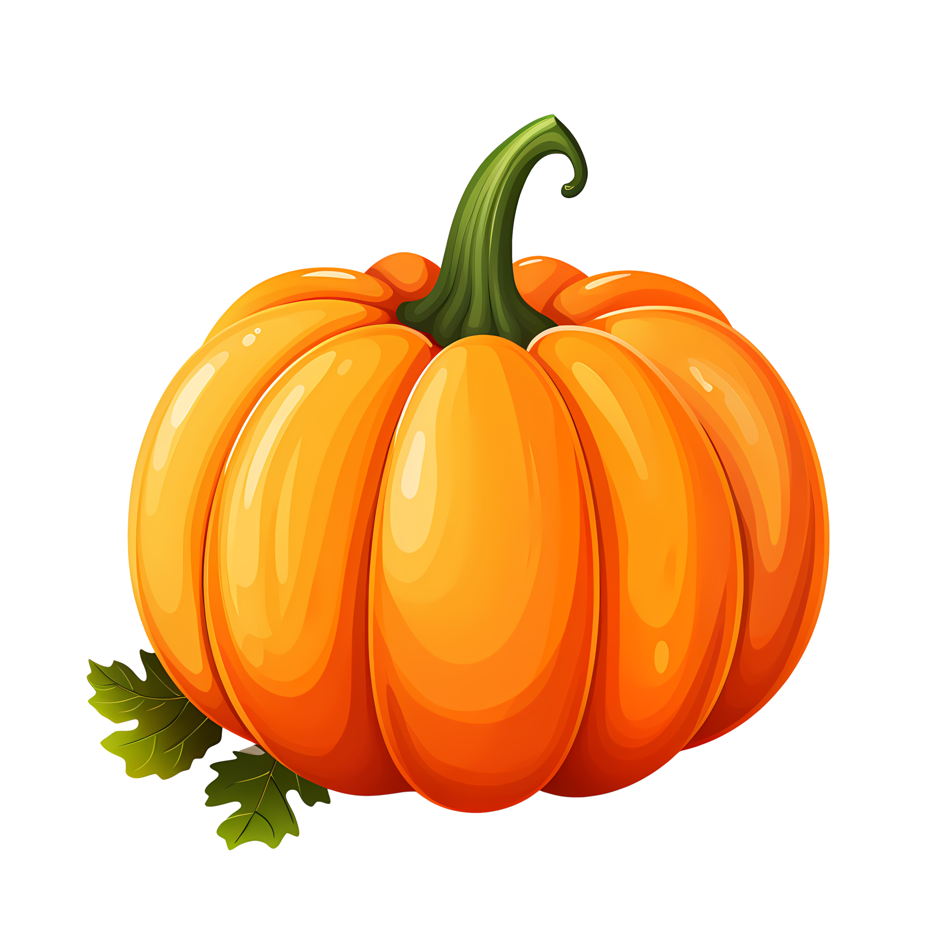 Radiant Pumpkin Illustration, Fresh Posters and Stickers, ai generated ...