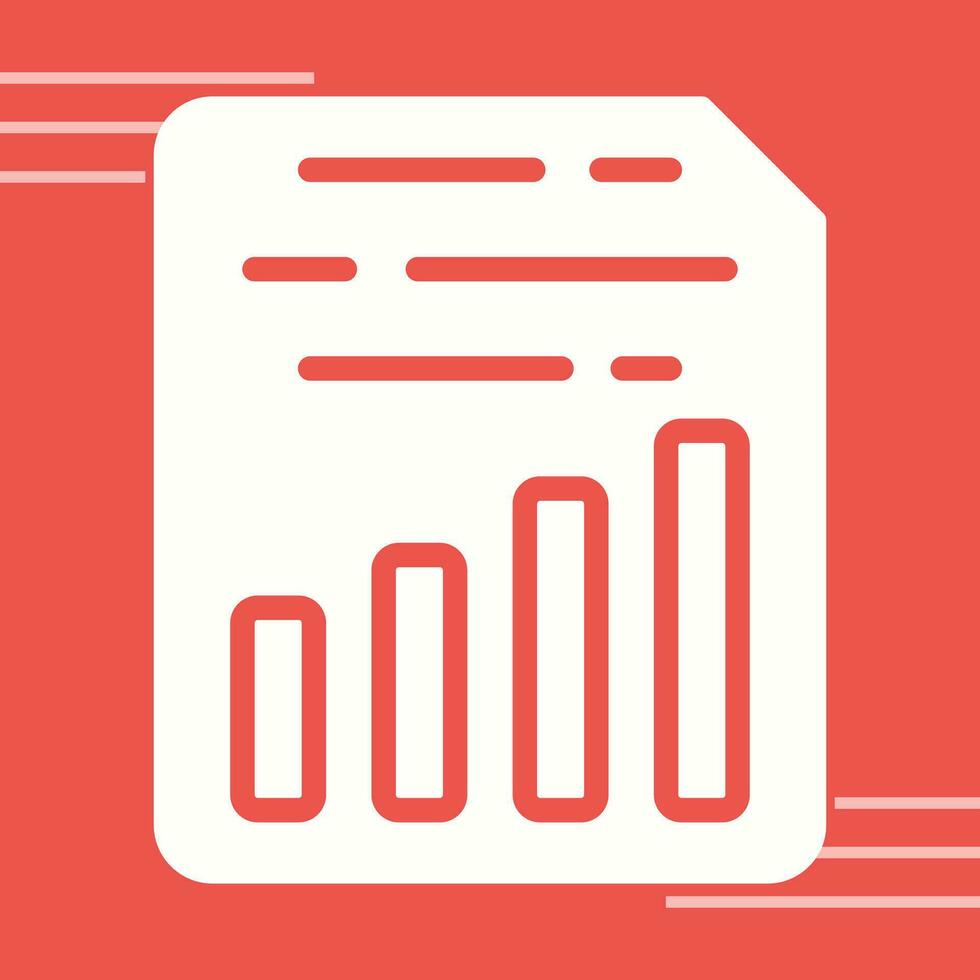 Document Insert Chart Vector Icon