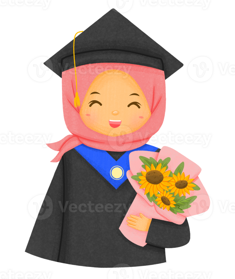 Graduation Illustration Character png