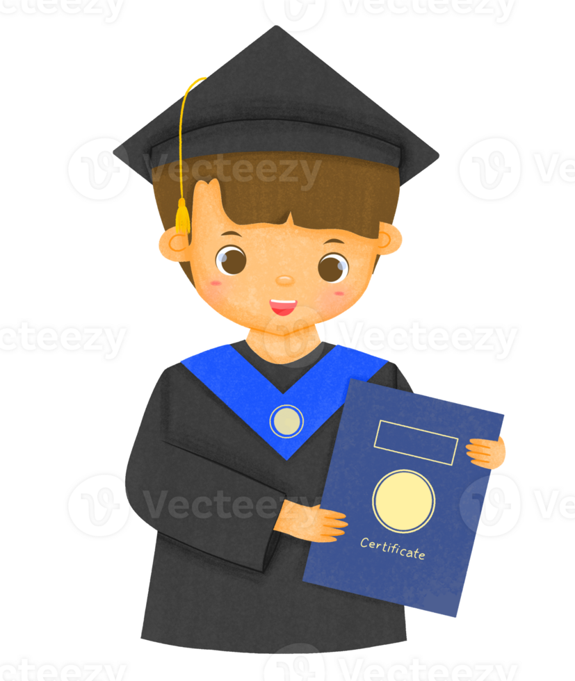 Graduation Illustration Character png