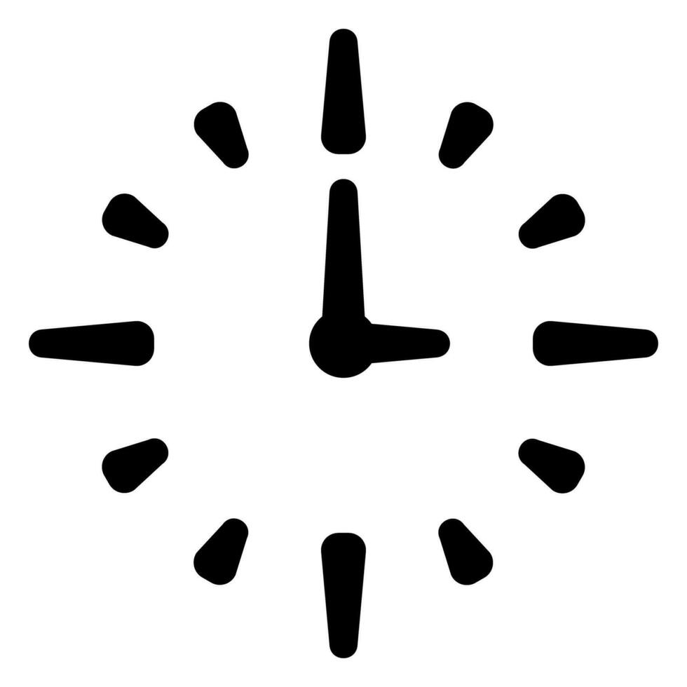 Analog clock icon symbol. Vector illustration