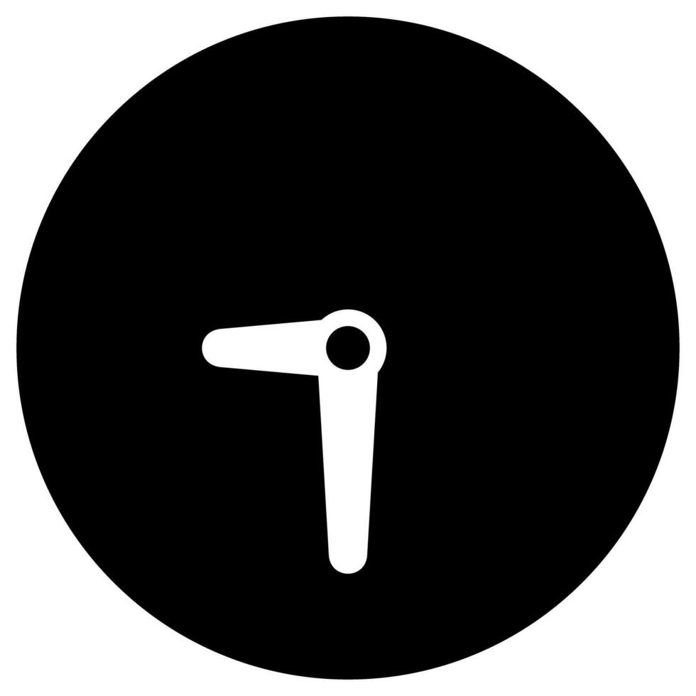 Analog clock icon symbol. Vector illustration