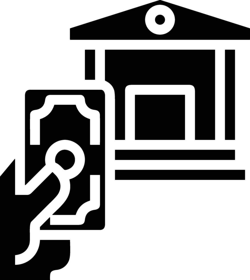 Bank finance icon symbol vector image. Illustration of the currency exchange investment financial saving bank design image