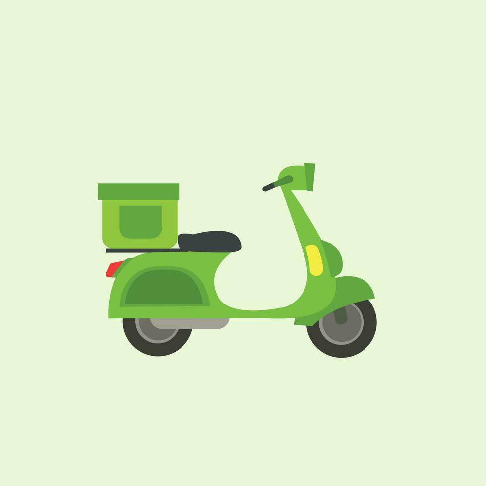 delivery scooter vector