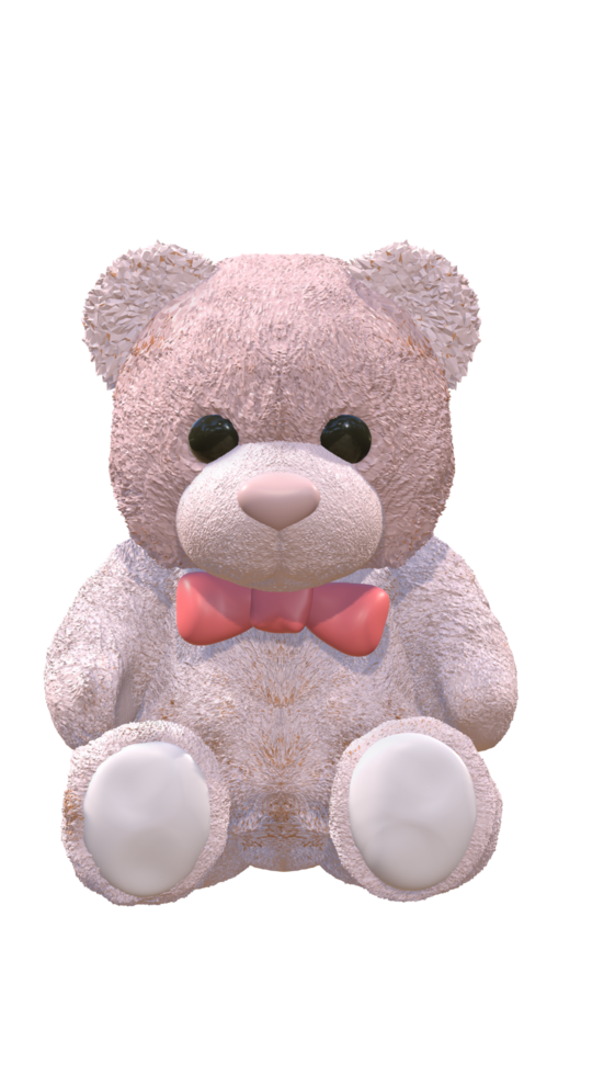 oso de peluche muñeca dibujos animados 3d png