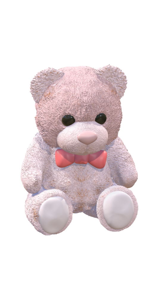 Teddy bear doll cartoon 3d png