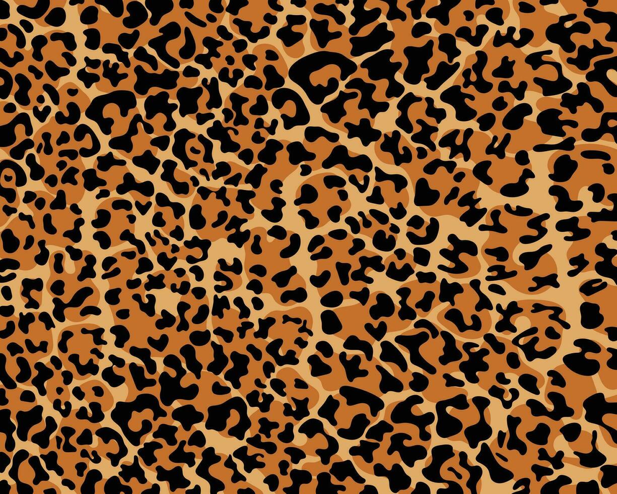 Leopard print pattern seamless background and printing or home decorate and more. vector