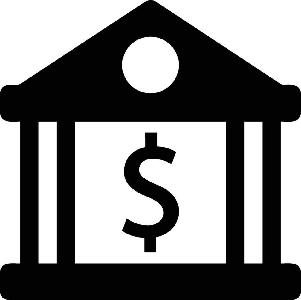 Bank finance icon symbol vector image. Illustration of the currency exchange investment financial saving bank design image