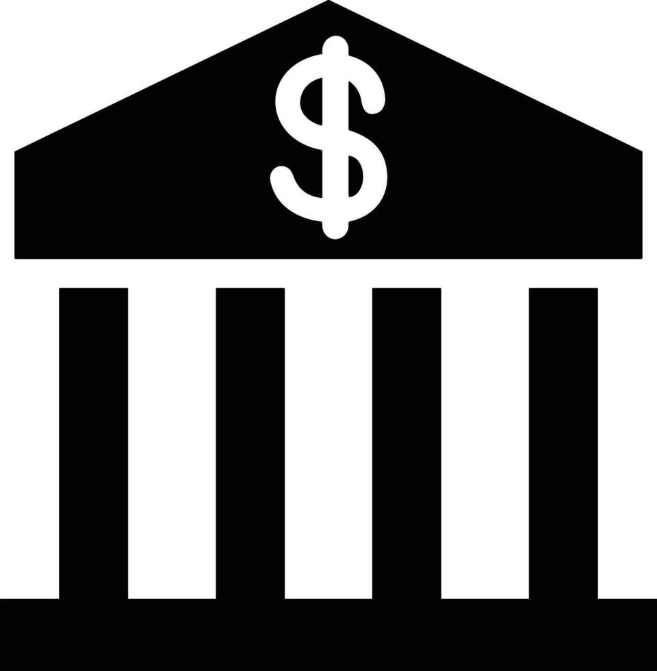 Bank finance icon symbol vector image. Illustration of the currency exchange investment financial saving bank design image