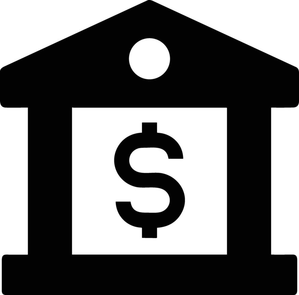 Bank finance icon symbol vector image. Illustration of the currency exchange investment financial saving bank design image