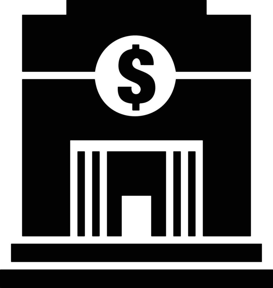 Bank finance icon symbol vector image. Illustration of the currency exchange investment financial saving bank design image