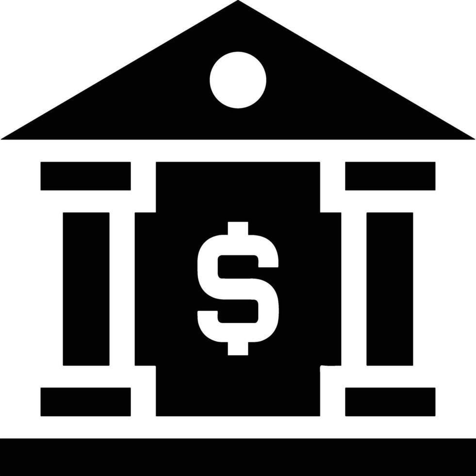 Bank finance icon symbol vector image. Illustration of the currency exchange investment financial saving bank design image