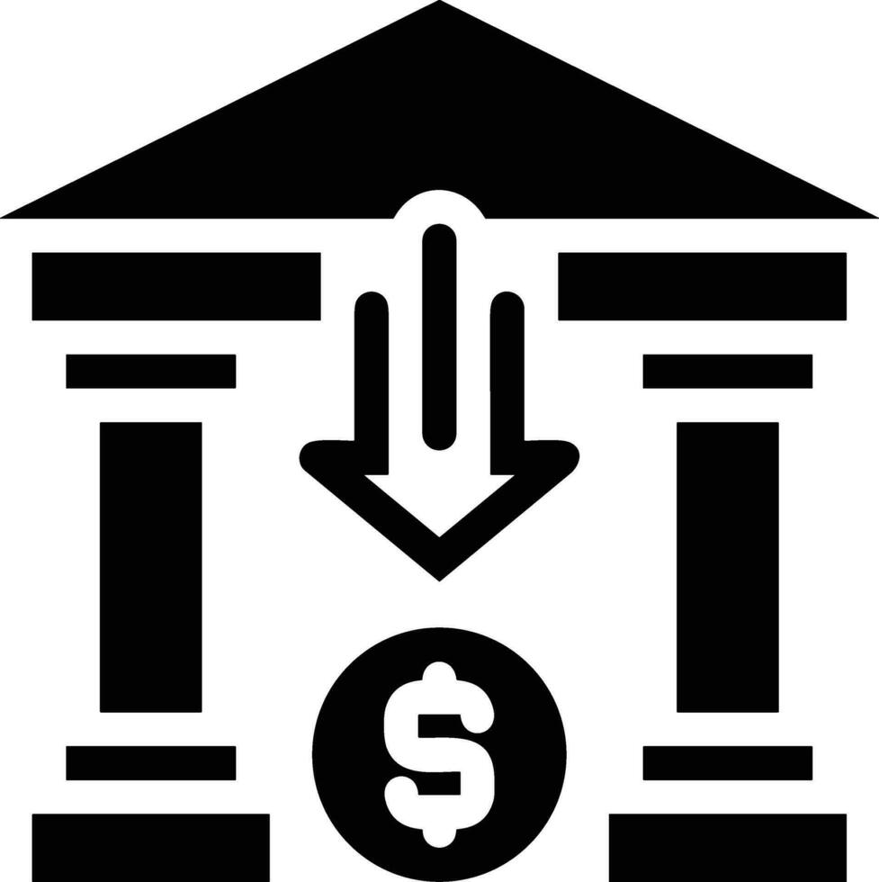 Bank finance icon symbol vector image. Illustration of the currency exchange investment financial saving bank design image