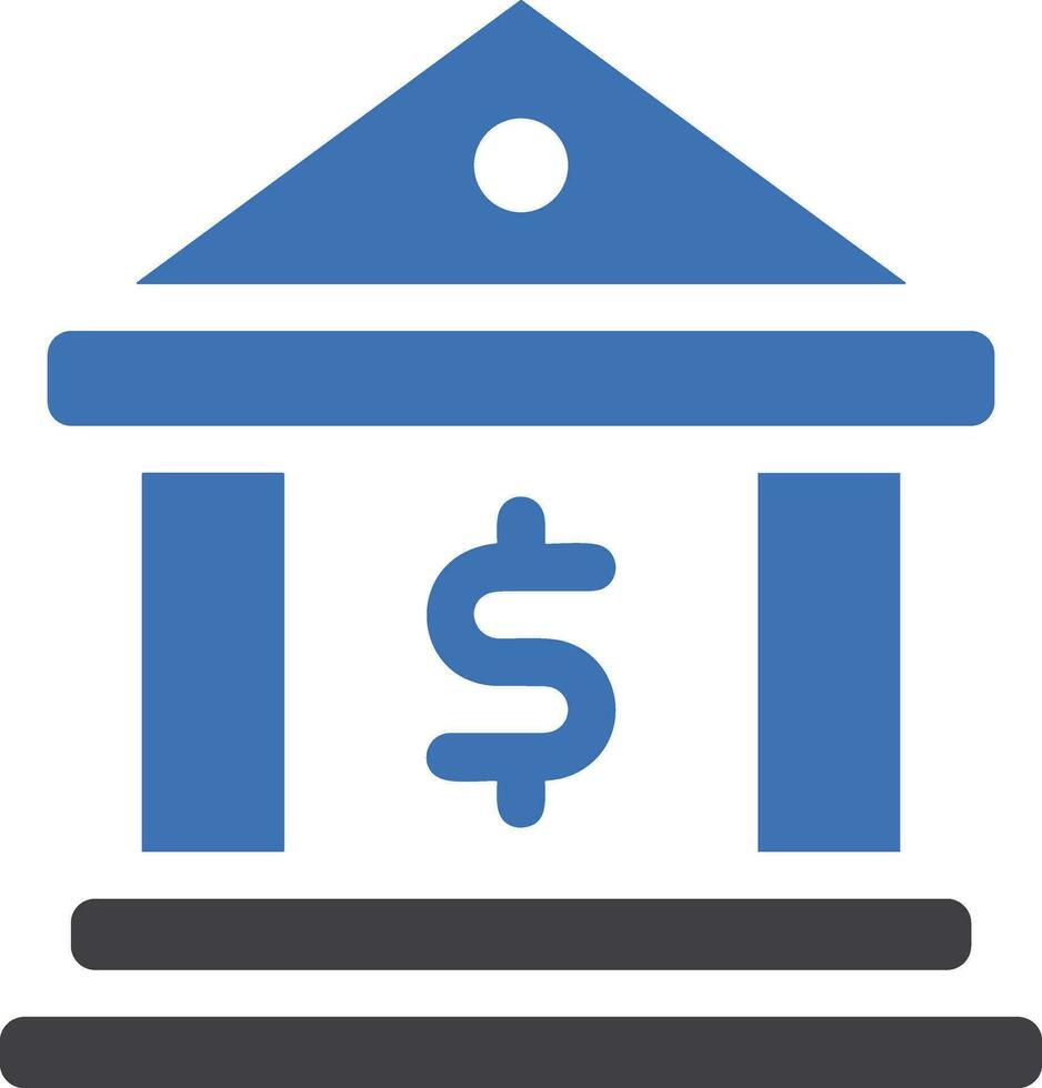 Bank finance icon symbol vector image. Illustration of the currency exchange investment financial saving bank design image