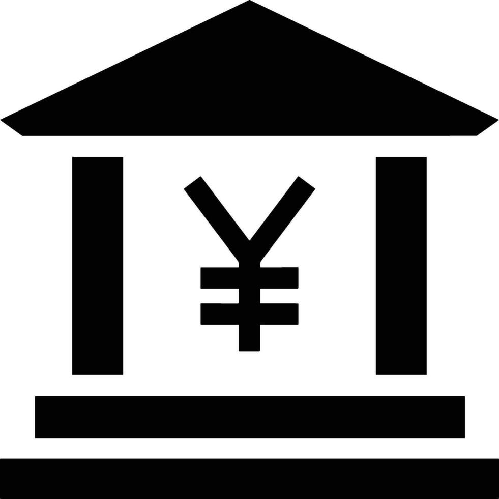 Bank finance icon symbol vector image. Illustration of the currency exchange investment financial saving bank design image