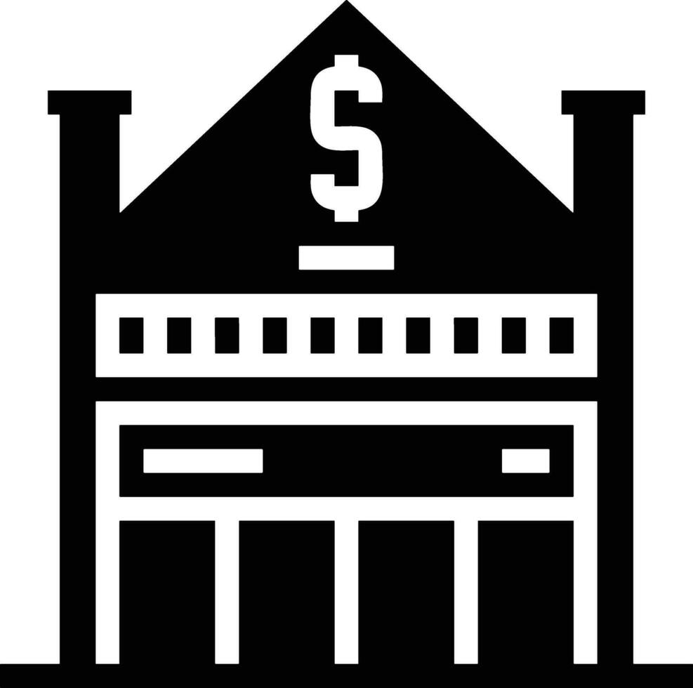 Bank finance icon symbol vector image. Illustration of the currency exchange investment financial saving bank design image