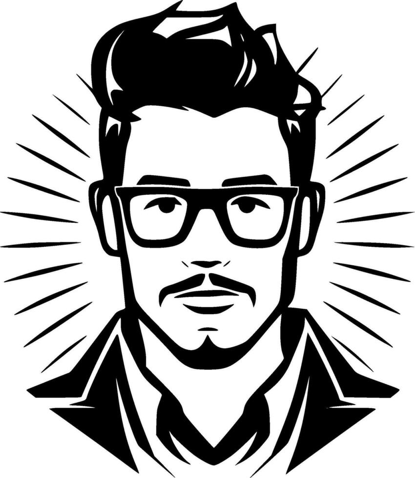 Teacher - Minimalist and Flat Logo - Vector illustration