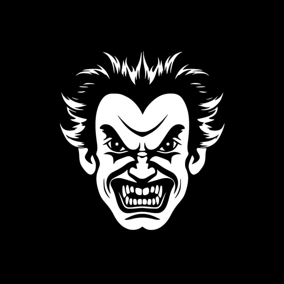 Clown, Minimalist and Simple Silhouette - Vector illustration