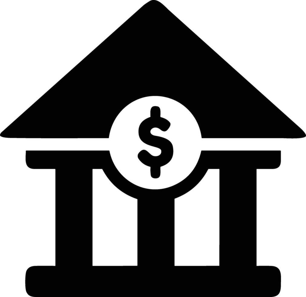 Bank finance icon symbol vector image. Illustration of the currency exchange investment financial saving bank design image